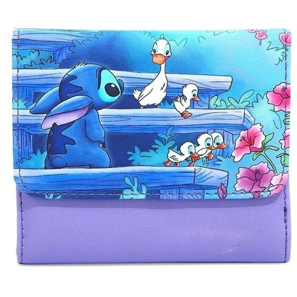 Loungefly Bags Loungefly Disney Lilo Stitch Ducklings Flap Wallet Poshmark